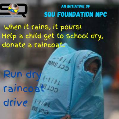 Help Anna Khasu Empowerment Centre by donating raincoats  for children who walk to and from school every day. 