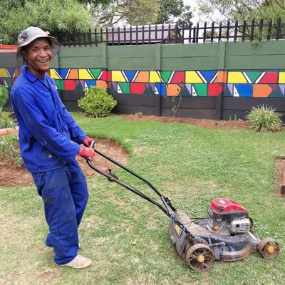 Help The Winnie Mabaso Foundation by donating a lawn mower for  our maintenance team. 