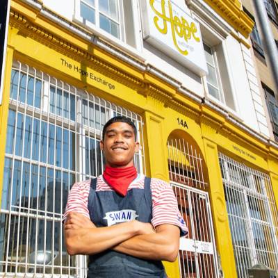 Help The Hope Exchange raise R107,600 for homeless people receiving barista training 