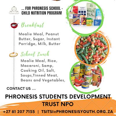 Help Phronesis Student Development Trust by Donating Non Perishable Food  for Phronesis School in KyaSand Pipeline InformalSettlement