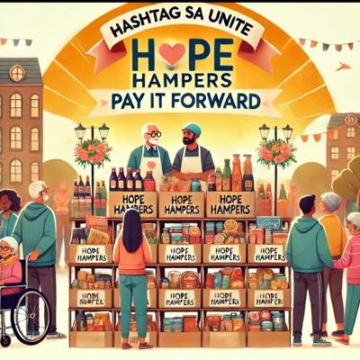 Help SA Unite by collecting Hope Hampers: a symbol of compassion for pensioners, single mothers, children in desperate need