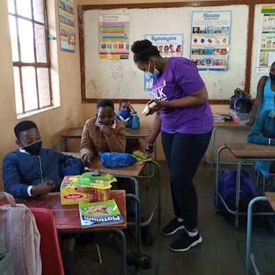 Help Get Informed Youth Development Centre by Reading material, gardening tools Uniform for 2 Primary Schools in Tembisa 