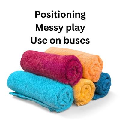 Help Bizweni Centre for Children with Disabilities by donating new or second hand towels for positioning children, messy play and use on our buses