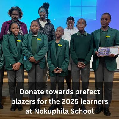 Help Love Trust by donating R7,056  for prefect blazers 