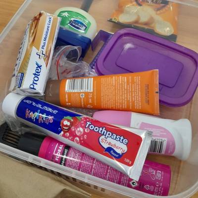 Help Bizweni Centre for Children with Disabilities by with toiletries for self care for teenagers in our Life Skills class