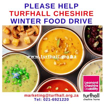 Help TURFHALL CHESHIRE HOME by donating nutritious ingredients to prepare meals for 60 vulnerable disabled residents need your support