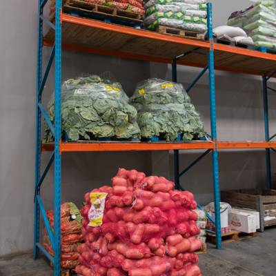 Help Ladles of Love by donating warehouse shelving for packing of bulk dried goods and produce