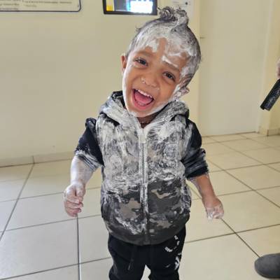 Help Bizweni Centre for Children with Disabilities by shaving foam for sensory play programme